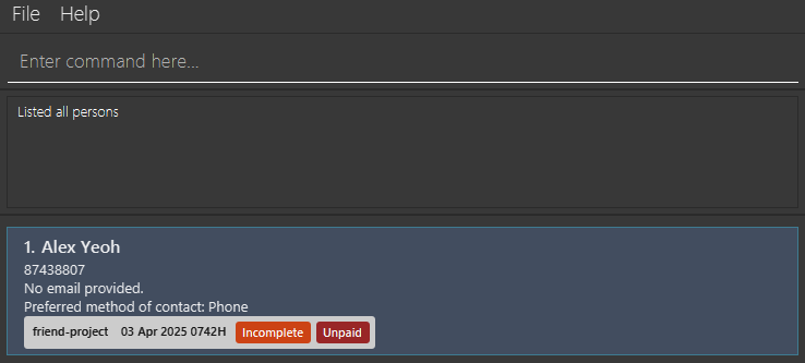 setstatus sample state